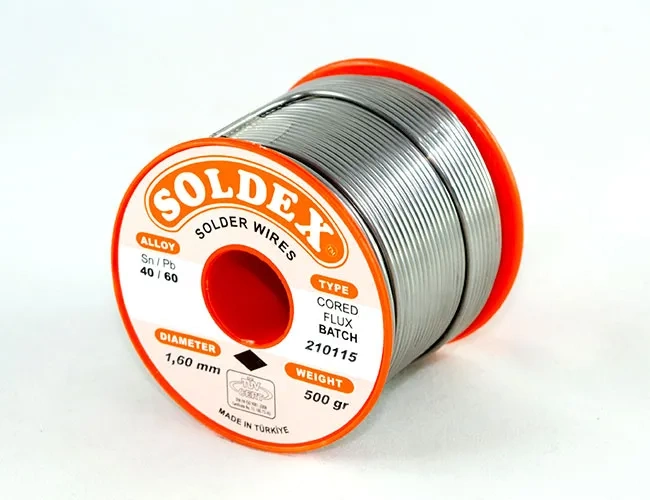 Soldex 40-60 Lehim Teli 500 Gr 1.2 Mm - Sn:40 / Pb:60