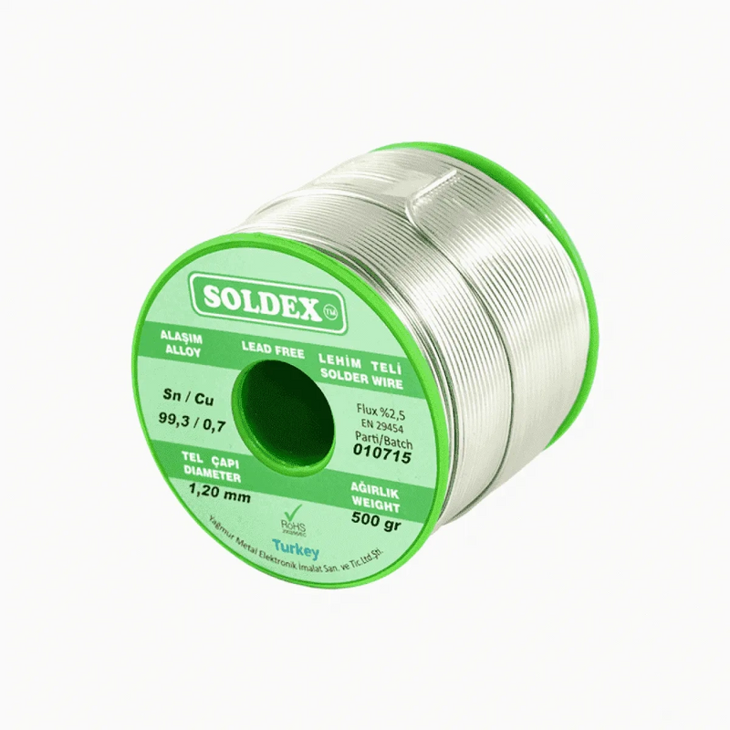 Soldex Scn100 Gümüşsüz Özel Alaşım Lehim Teli 500 Gr - 2 Mm