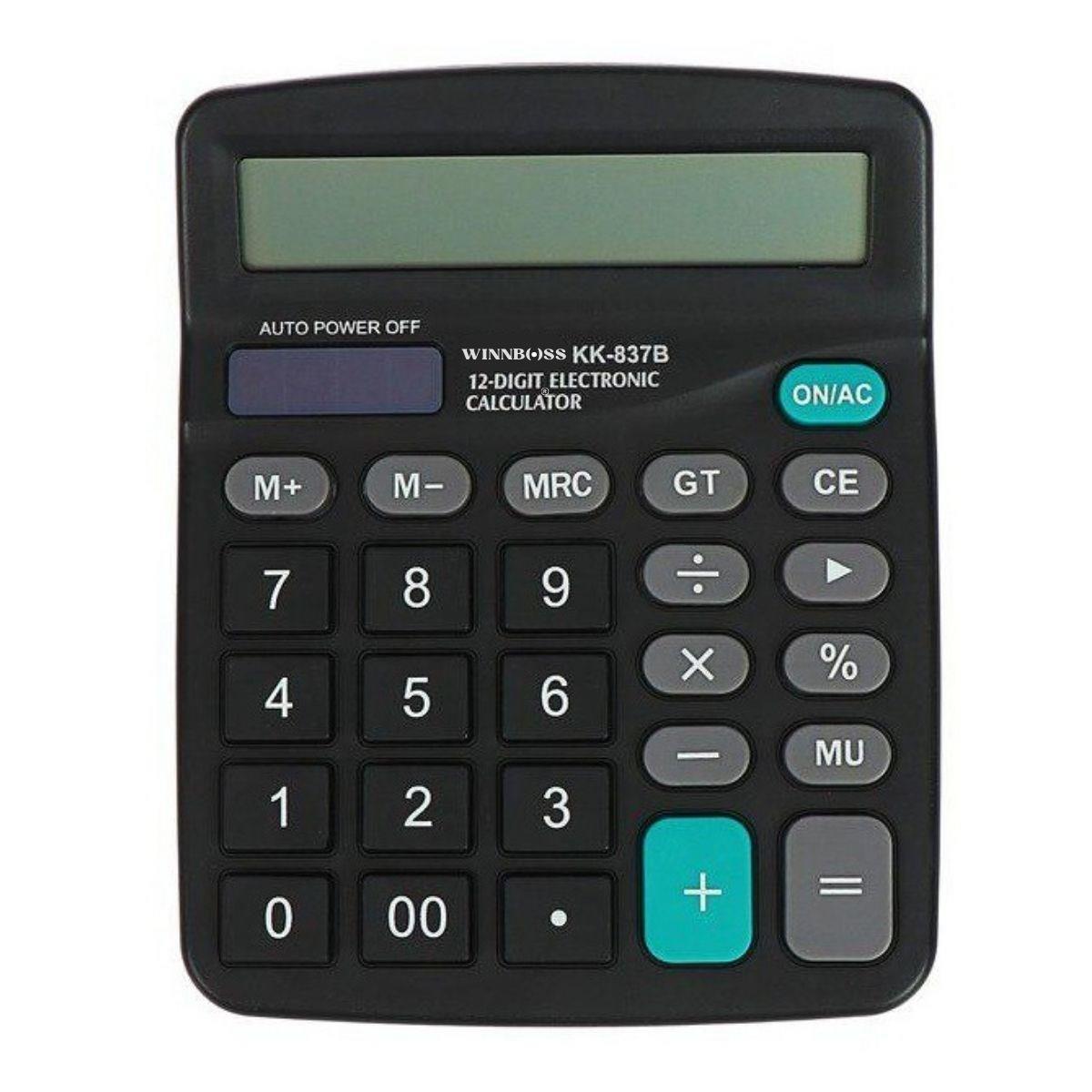 Standart Fonksiyonlu 12 Haneli Geniş LCD Ekran,Pill Masaüstü Hesap Makinesi (5643)