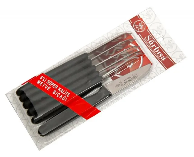 Sürbısa 61007 - Sürmene Meyve Bıçağı 7,5 Cm 6 Lı