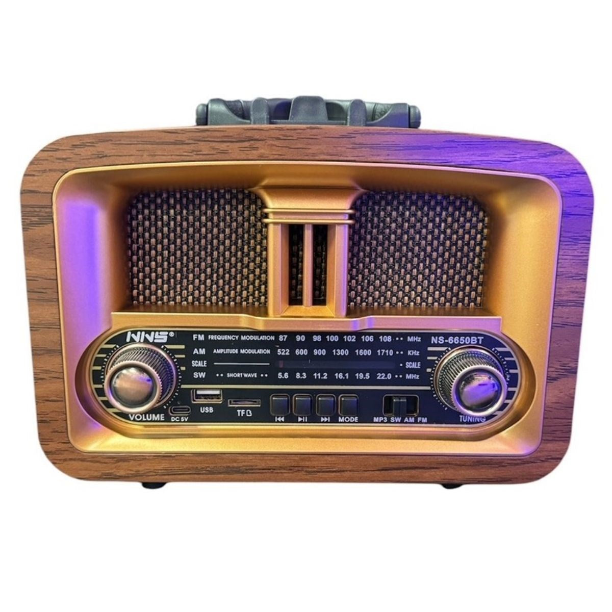 Taşınabilir Klasik AM/FM/SW Retro Ev Radyo USB ile Şarj Olabilen Retro Radyo (5643)