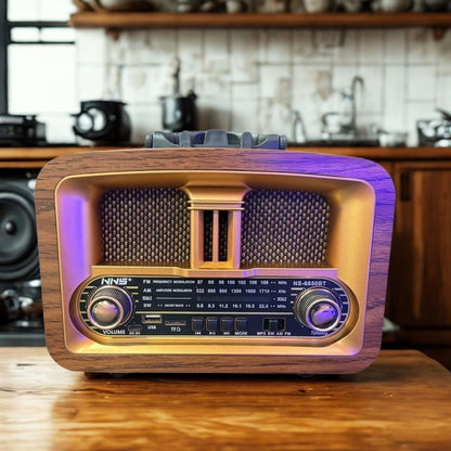 Taşınabilir Klasik AM/FM/SW Retro Ev Radyo USB ile Şarj Olabilen Retro Radyo (5643)