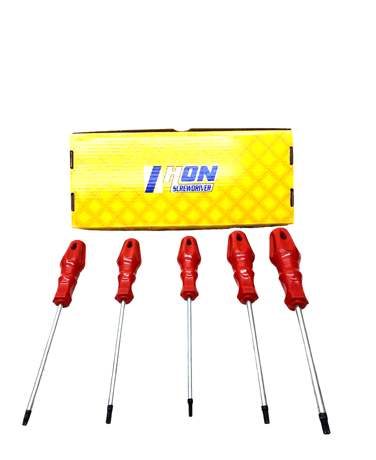 Tornavida 5 Parça Tork Torx Tornavida Seti