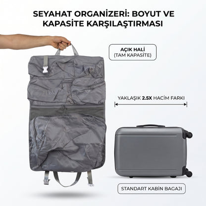 Seyahat Çantası - Yer Küçültücü Organizer - Çok Bölmeli