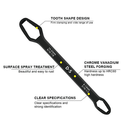 Universal Anahtarı Çift kafalı Çok Fonksiyonlu 6-22mm (5643)