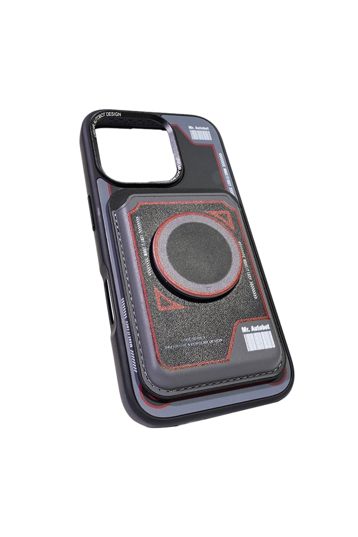 URR Cool Series Magsafe Deri Kartlık - Siyah