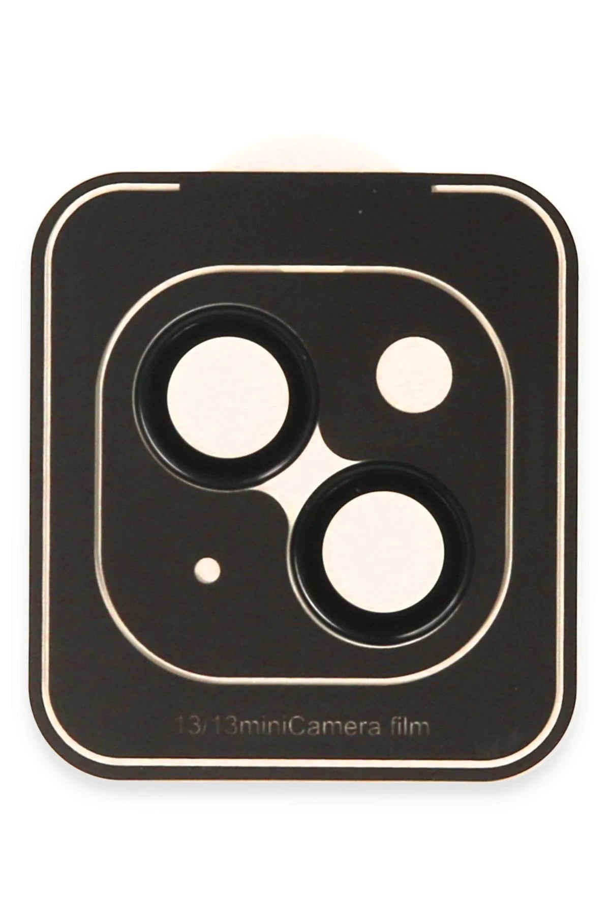URR Apple iPhone 13 Titanium Alloy AR Kamera Lens Koruyucu - Siyah
