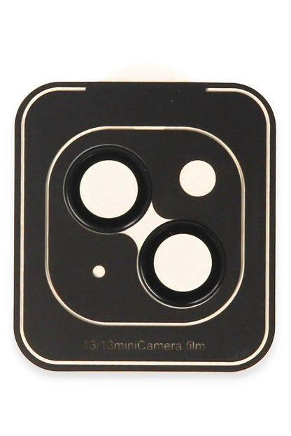 URR Apple iPhone 13 Titanium Alloy AR Kamera Lens Koruyucu - Siyah