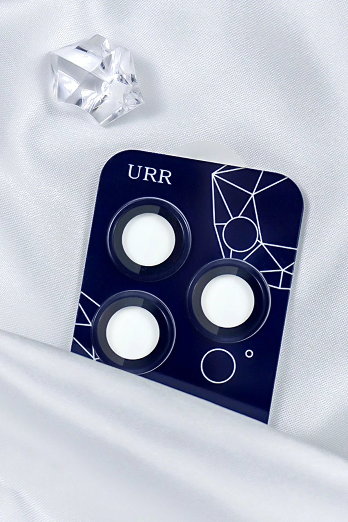URR Apple iPhone 14 Pro Max Sapphire PVDSS Kamera Lens Koruyucu - Siyah