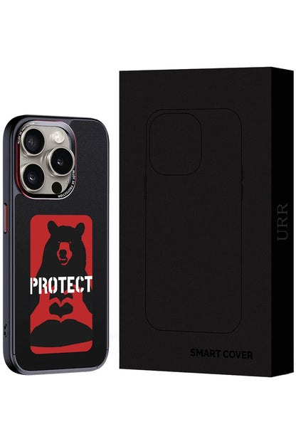 URR Apple iPhone 14 Pro NFC Smart Case Akıllı Kapak - Siyah