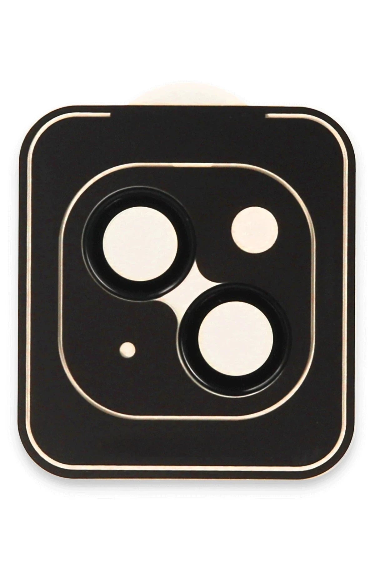 URR Apple iPhone 14 Titanium Alloy AR Kamera Lens Koruyucu - Siyah