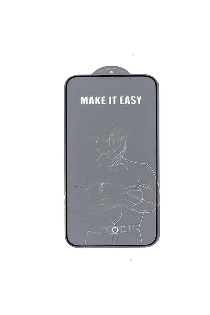 URR Apple iPhone 15 Pro 2.5D Antistatik Silkscreen Cam Ekran Koruyucu - Siyah