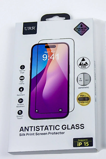 URR Apple iPhone 15 Pro 3D Anti Reflection AR Ultra HD Cam Ekran Koruyucu - Siyah