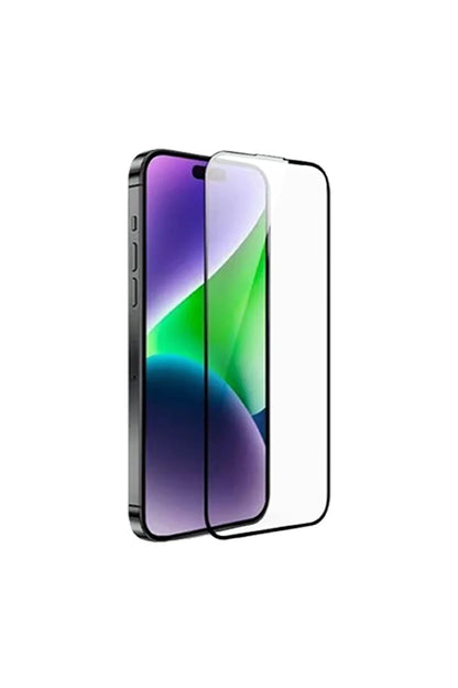 URR Apple iPhone 15 Pro 3D Resin Edge Cam Ekran Koruyucu - Siyah