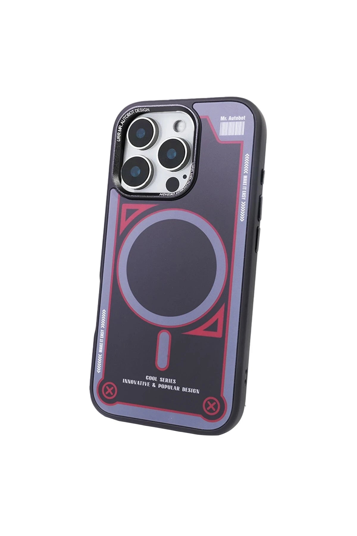 URR Apple iPhone 15 Pro Cool Series Matte Pure PC Magsafe Kapak - Siyah