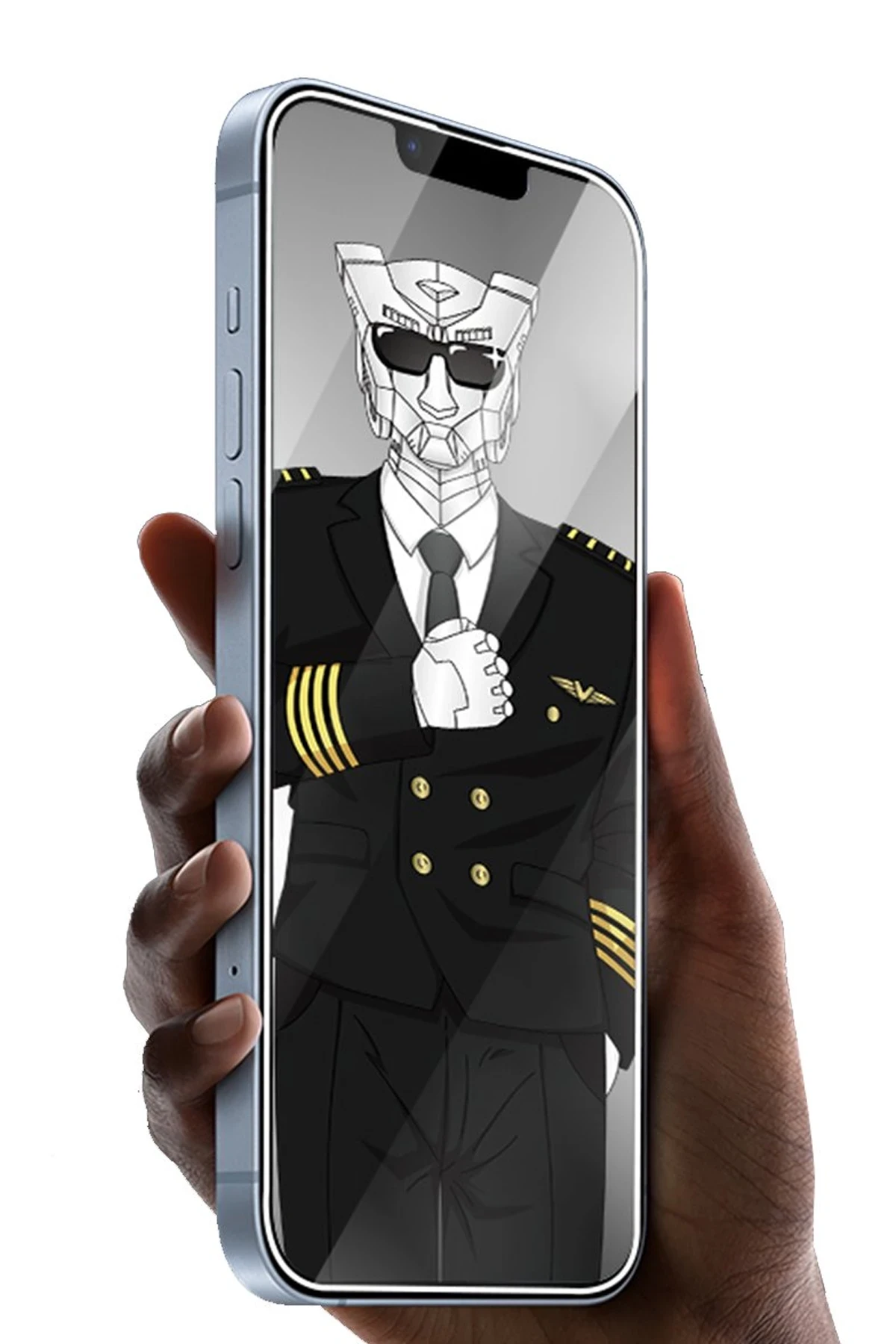 URR Apple iPhone 15 Pro Diamonlike Corning Glass 3X Shatterproof Sapphire Cam Ekran Koruyucu - Siyah