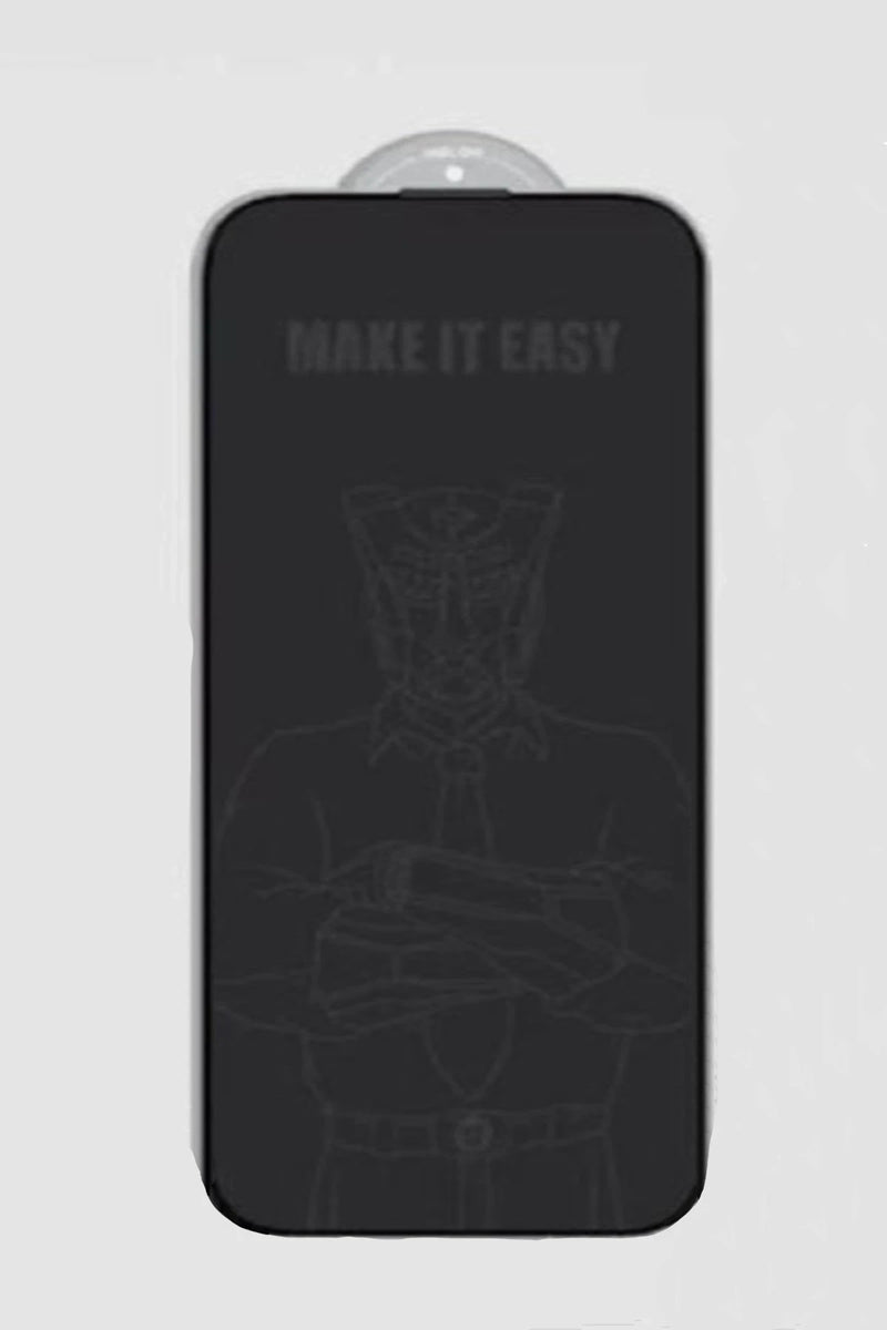 URR Apple iPhone 15 Pro Fan Series HD Privacy Antistatik Cam Ekran Koruyucu 10 Adet - Siyah