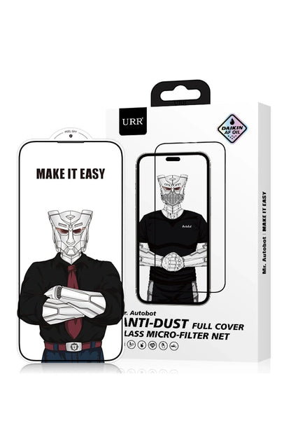URR Apple iPhone 15 Pro Lazer Antidust Cam Ekran Koruyucu - Siyah