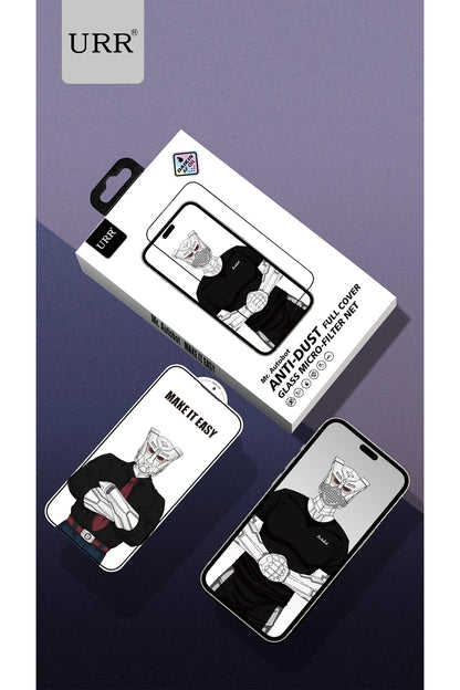 URR Apple iPhone 15 Pro Lazer Antidust Cam Ekran Koruyucu - Siyah