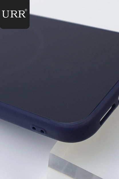 URR Apple iPhone 15 Pro Matte Pure Glass Magsafe Kapak - Siyah