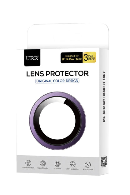 URR Apple iPhone 15 Pro Max 3D PVD Dioxide Kamera Lens Koruyucu - Gümüş