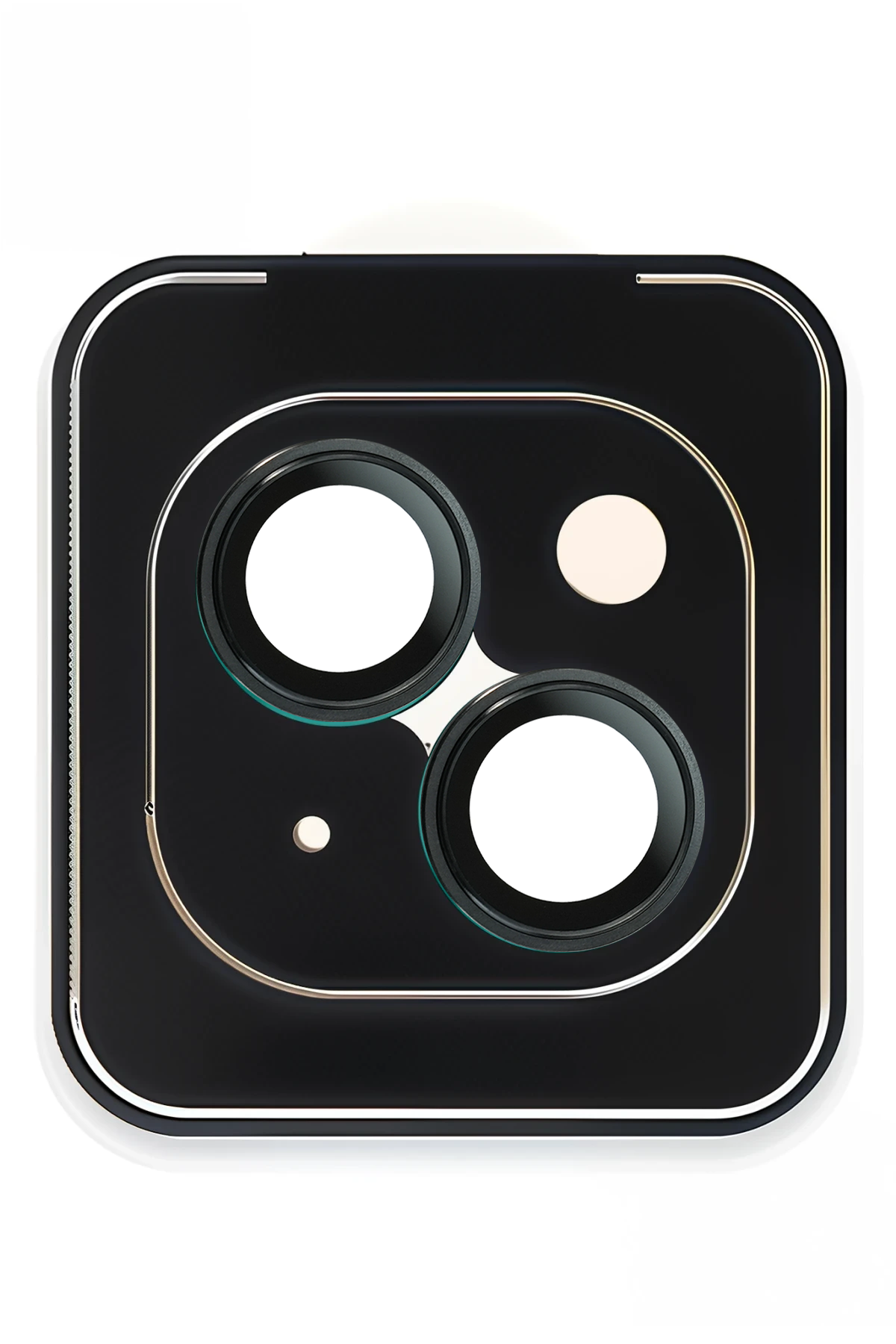 URR Apple iPhone 15 Titanium Alloy AR Kamera Lens Koruyucu - Siyah