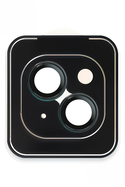 URR Apple iPhone 15 Titanium Alloy AR Kamera Lens Koruyucu - Siyah