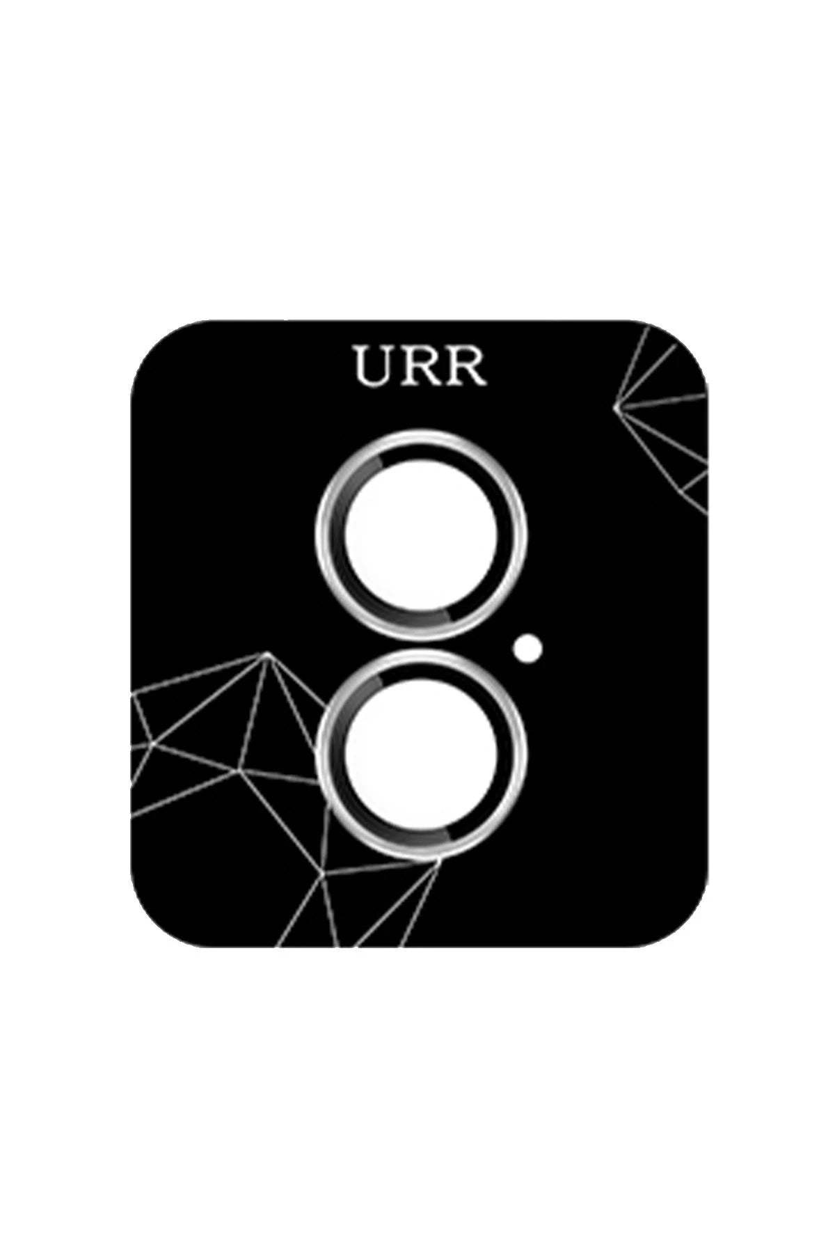 URR Apple iPhone 16 3D PVD Dioxide Kamera Lens Koruyucu - Gümüş