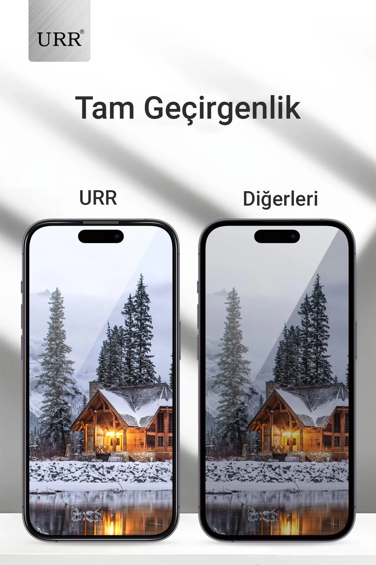 URR Apple iPhone 16 Pro 3D Privacy Resin Edge Cam Ekran Koruyucu - Siyah