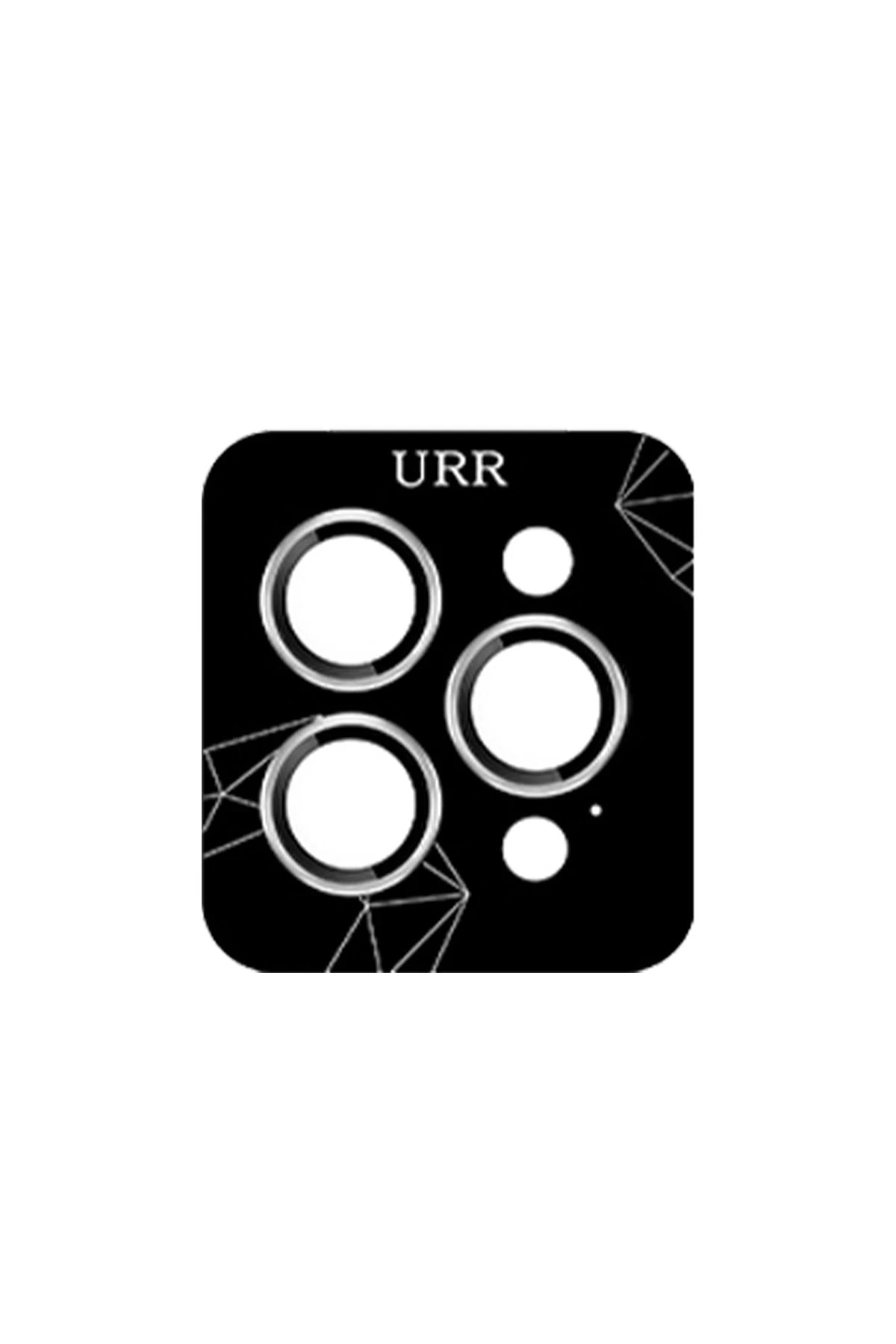 URR Apple iPhone 16 Pro Max 3D PVD Dioxide Kamera Lens Koruyucu - Gümüş
