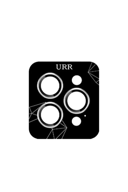 URR Apple iPhone 16 Pro Max 3D PVD Dioxide Kamera Lens Koruyucu - Gümüş