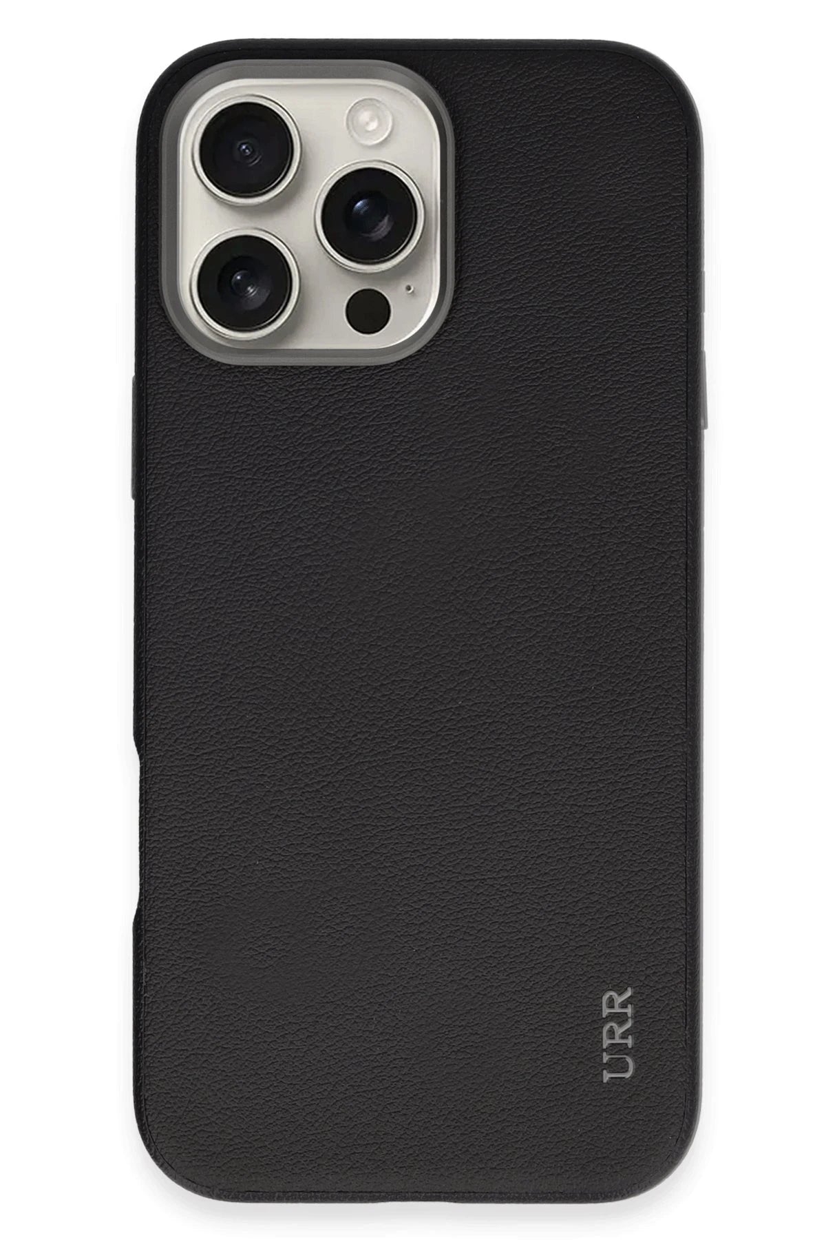URR Apple iPhone 16 Pro Max Innovative Leather Magsafe Kapak - Siyah