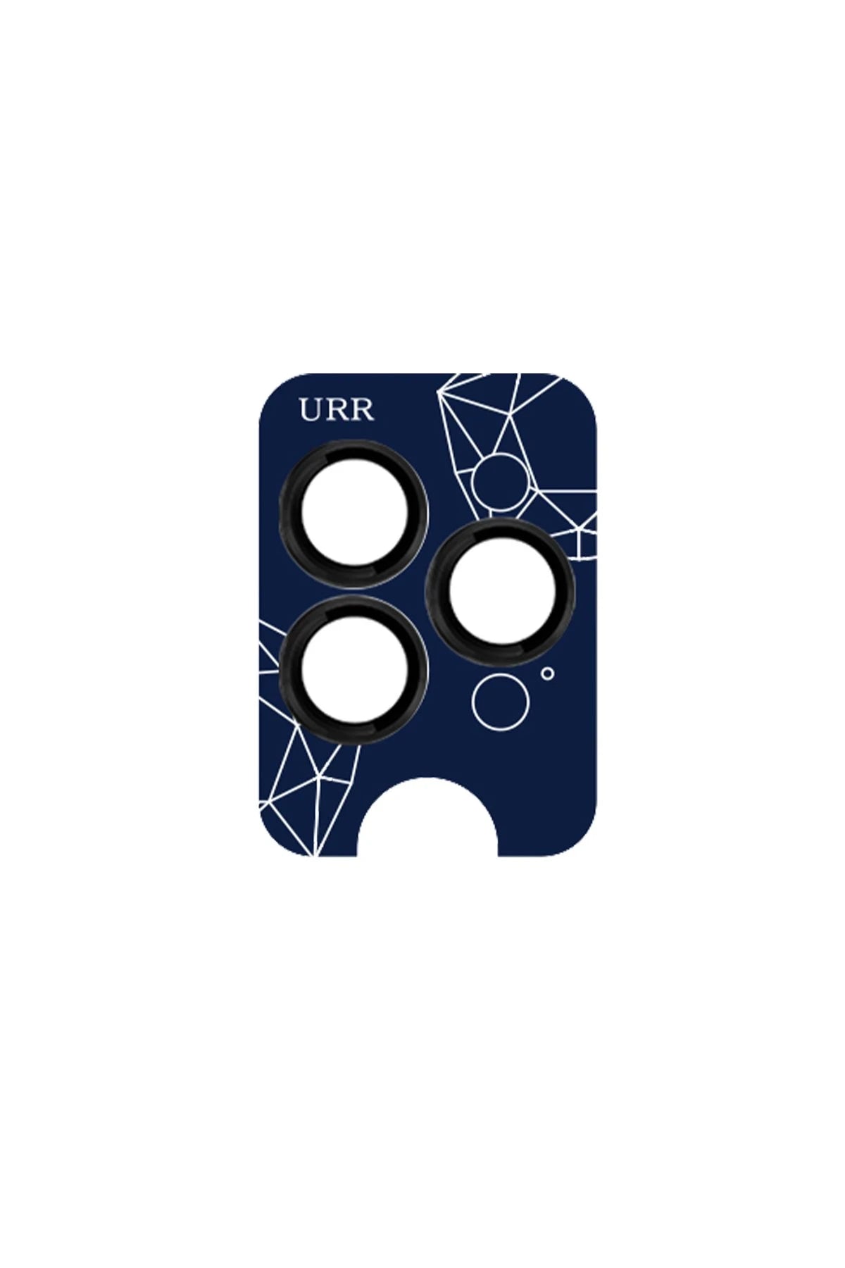 URR Apple iPhone 16 Pro Max Sapphire PVDSS Kamera Lens Koruyucu - Siyah