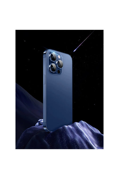 URR Apple iPhone 16 Pro Max Sapphire PVDSS Kamera Lens Koruyucu - Siyah