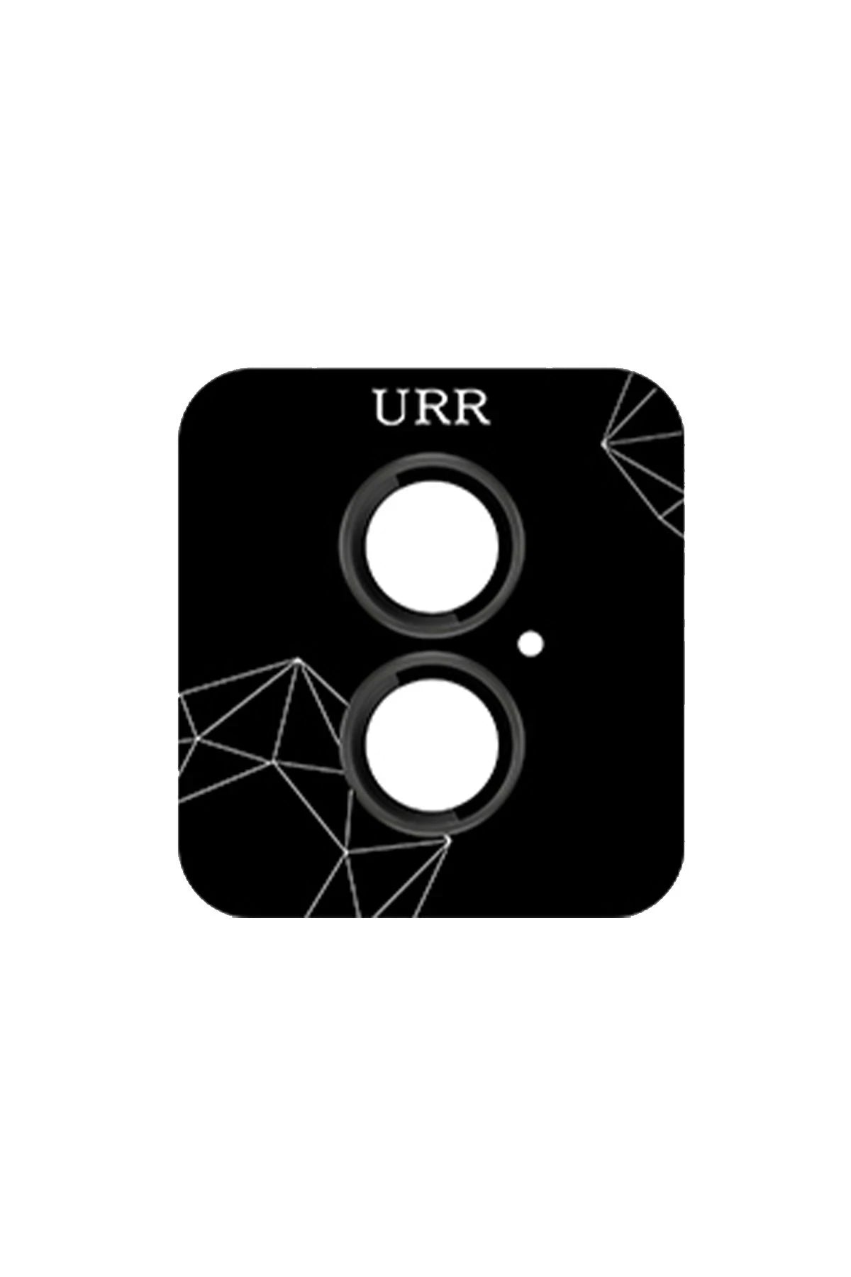 URR Apple iPhone 16 Titanium Alloy AR Kamera Lens Koruyucu - Siyah
