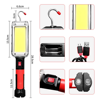 Usb Şarjlı Oto Tamirci Çalışma Lambası Wt-733