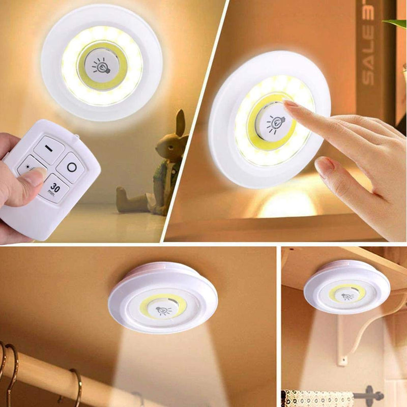 Uzaktan Kumandalı Yapışkanlı Led Spot Lamba (5643)