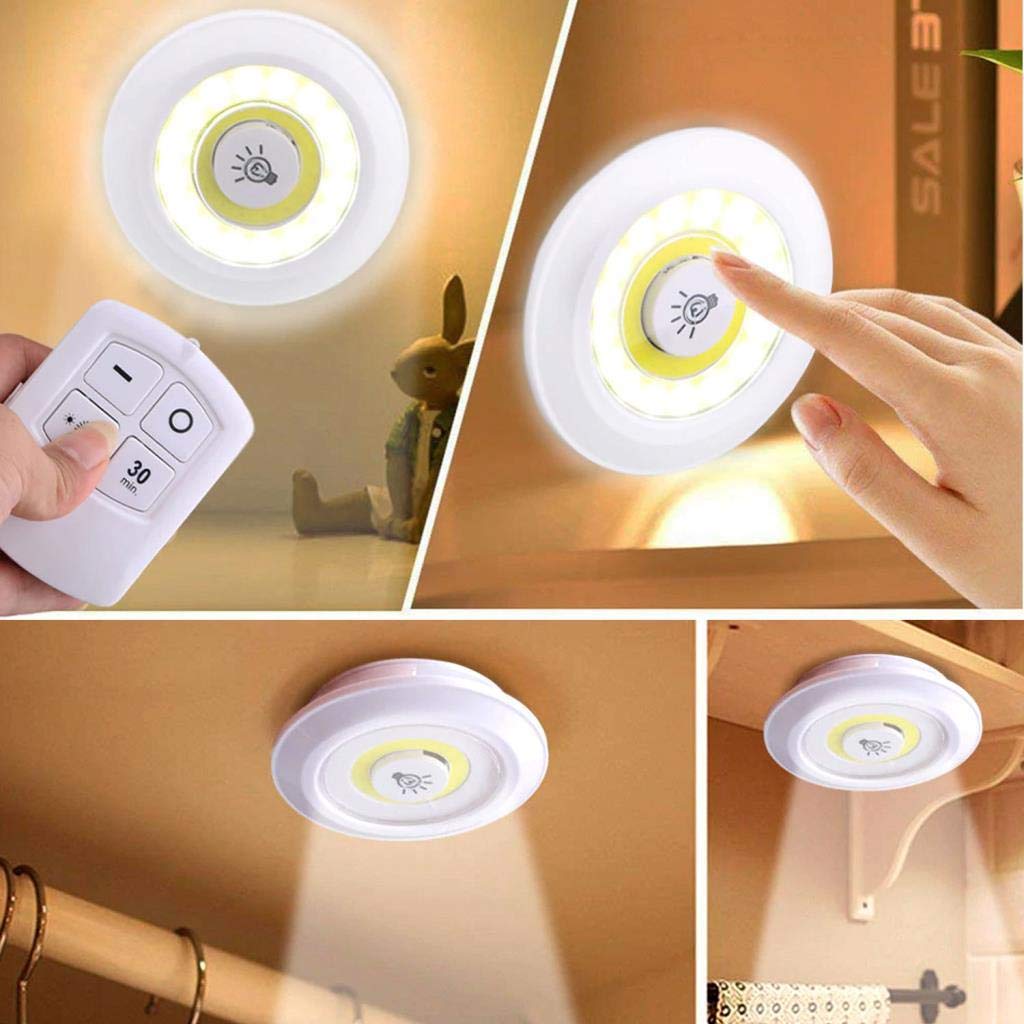 Uzaktan Kumandalı Yapışkanlı Led Spot Lamba (5643)