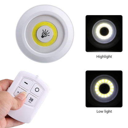 Uzaktan Kumandalı Yapışkanlı 3’lü Led Spot Lamba (5643)