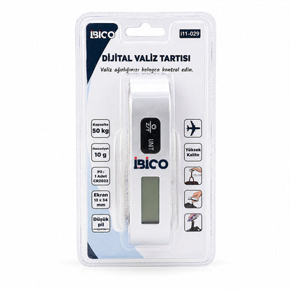 VALİZ MODEL DİJİTAL VALİZ TERAZİ TARTI KANTAR PİLLİ MAX=50KG HASASSİYET = 10GR İ11-029 (5643)