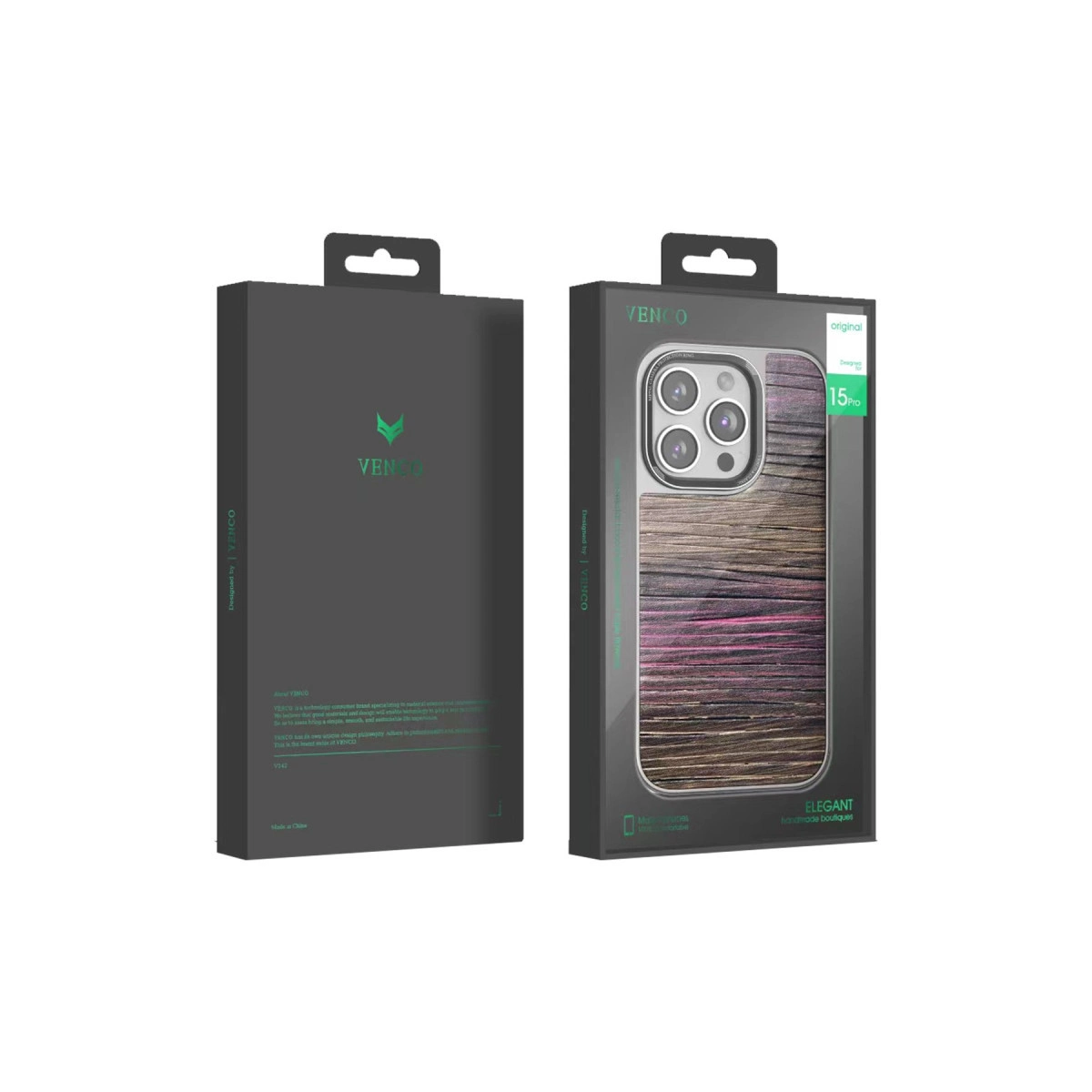Venco İphone 14 Pro Wave Kapak - Kahverengi
