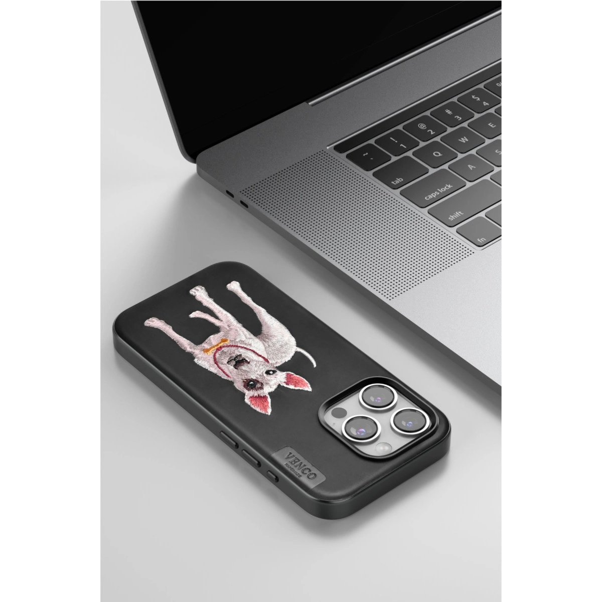Venco İphone 15 Pro Max Perma Desenli Kapak - Lacivert