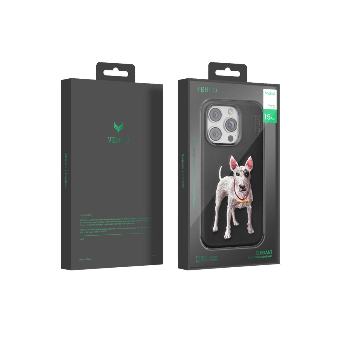 Venco İphone 15 Pro Max Perma Desenli Kapak - Lacivert