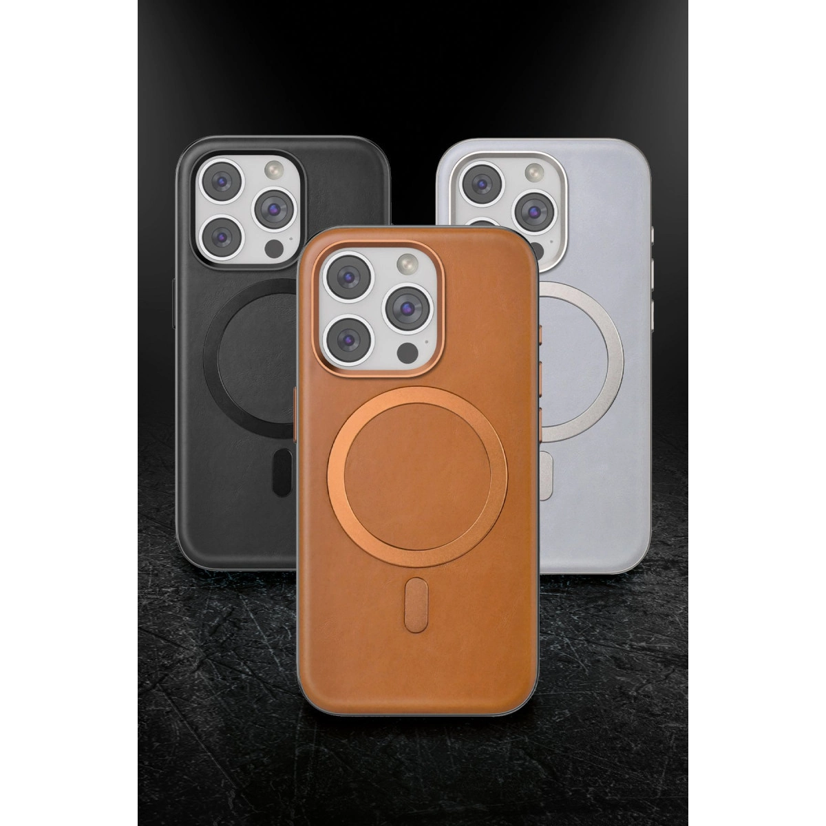 Venco İphone 15 Pro Max Puskas Magsafe Kapak - Siyah