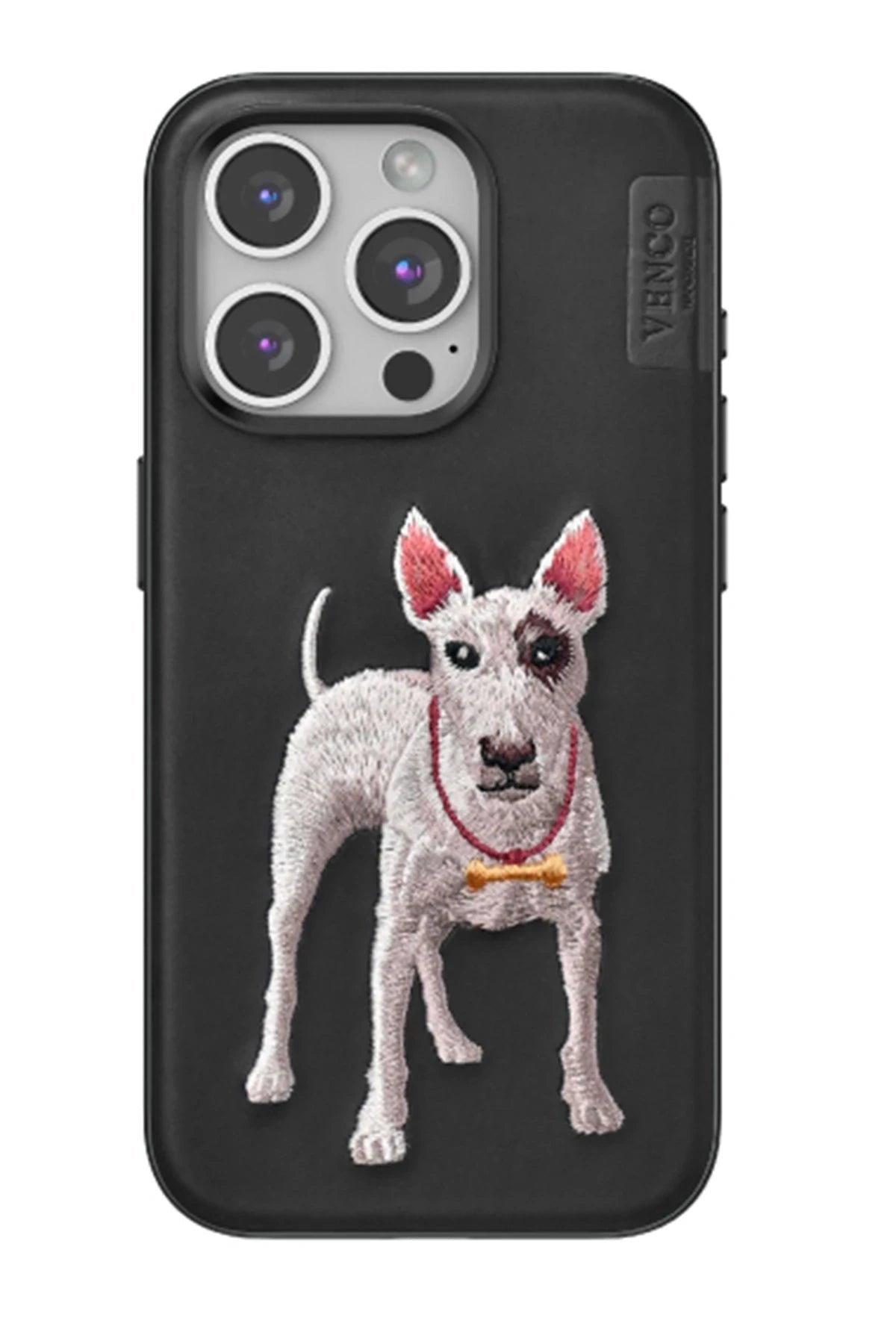 Venco Apple iPhone 15 Pro Perma Desenli Kapak - Siyah