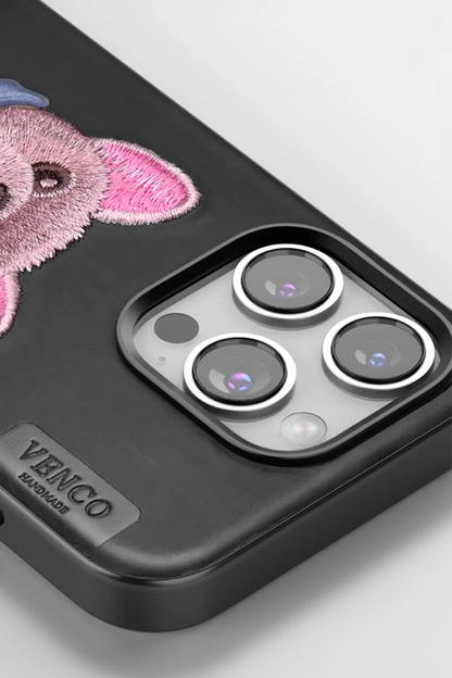 Venco Apple iPhone 16 Pro Cute Desenli Kapak - Siyah