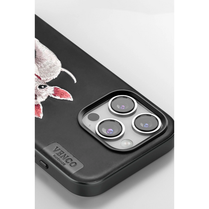 Venco İphone 16 Pro Perma Desenli Kapak - Siyah