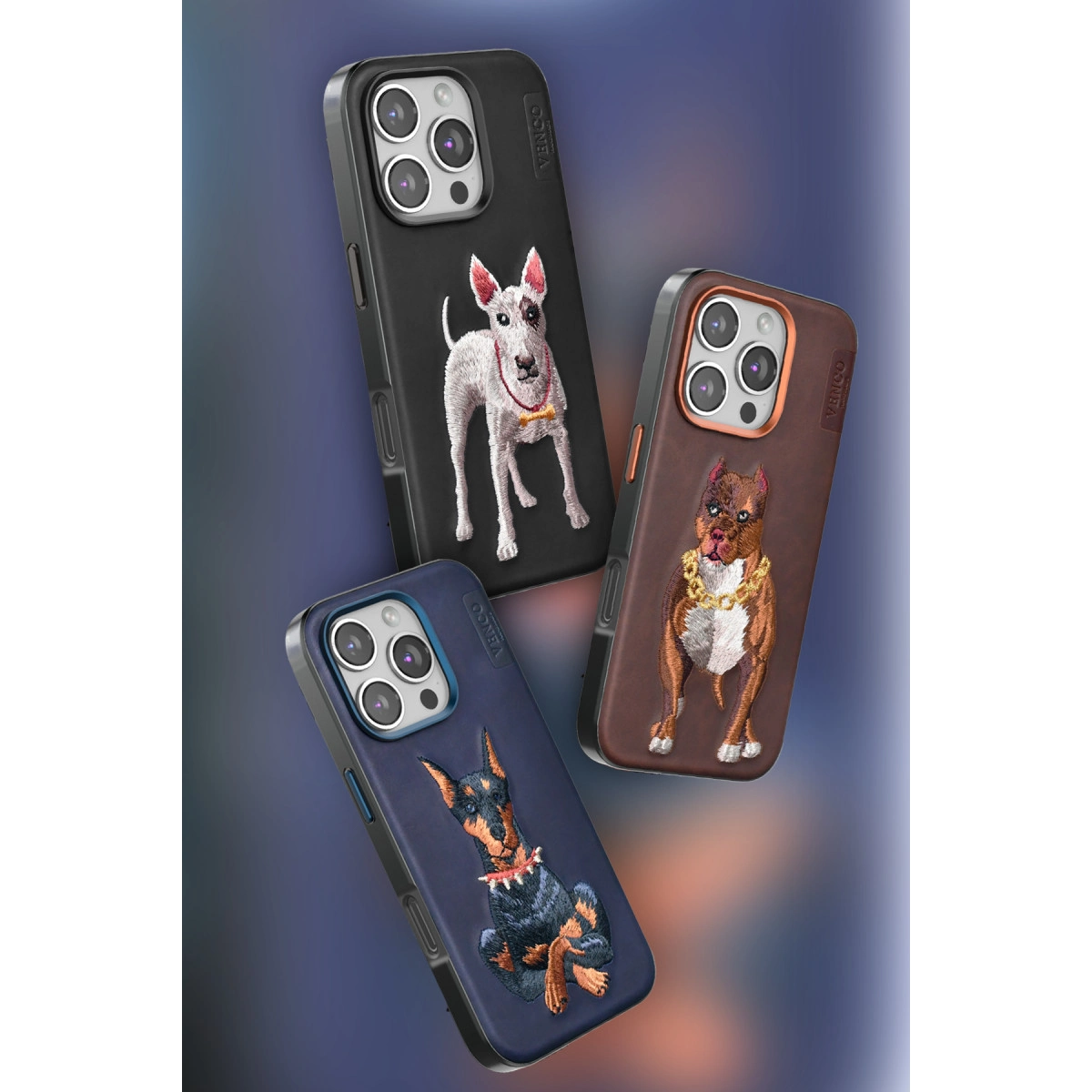 Venco İphone 16 Pro Perma Desenli Kapak - Siyah