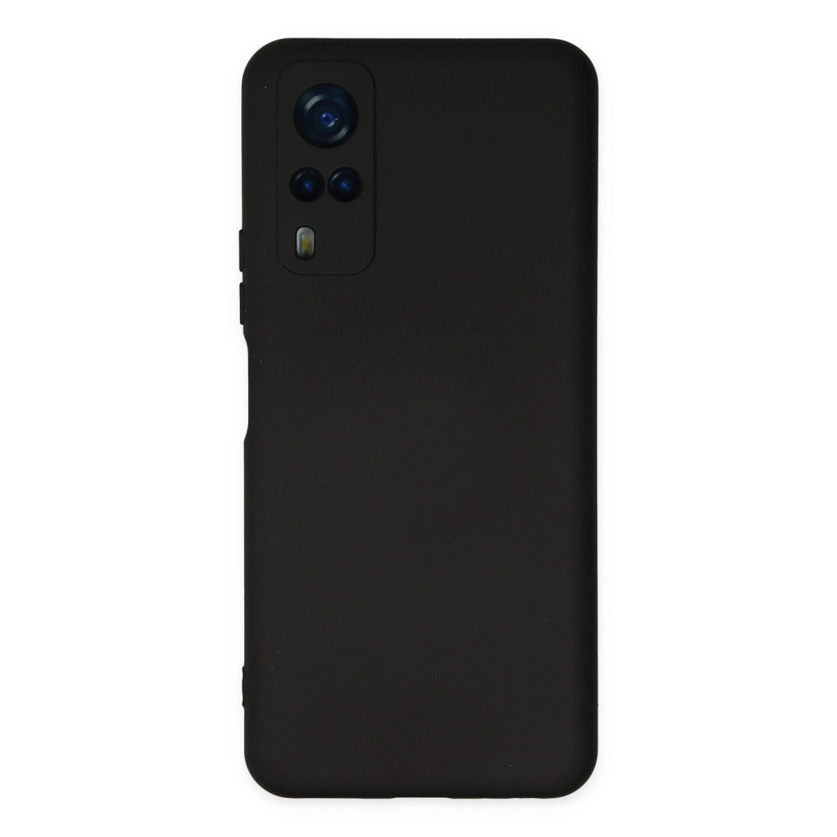 Vivo Y53s Kılıf Nano İçi Kadife Silikon - Siyah