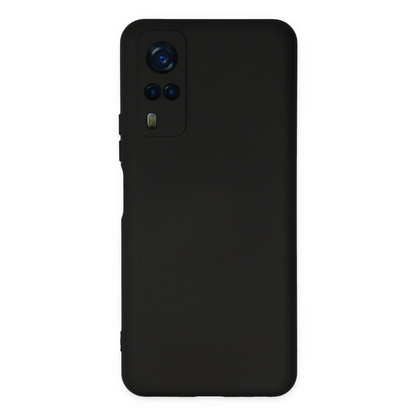 Vivo Y53s Kılıf Nano İçi Kadife Silikon - Siyah